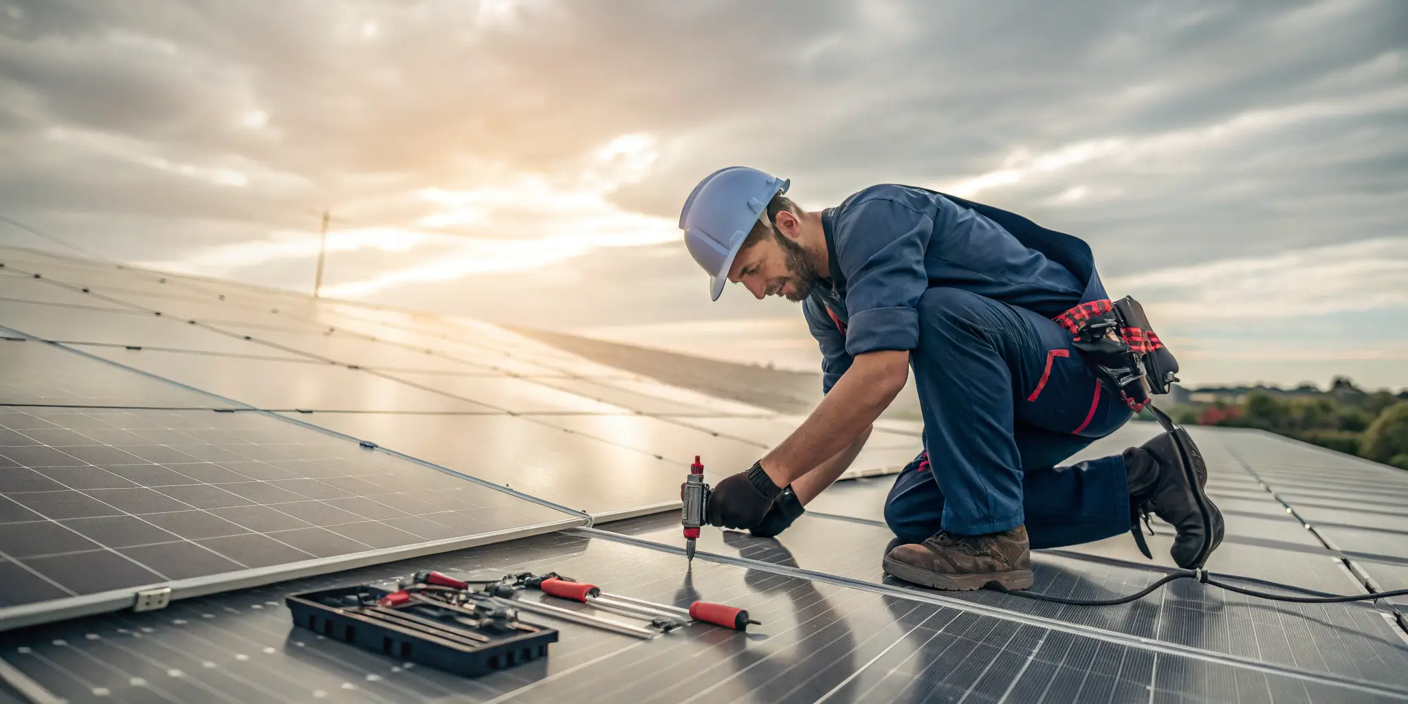 Avoiding upgrade mistakes, solar panel technician working on connections