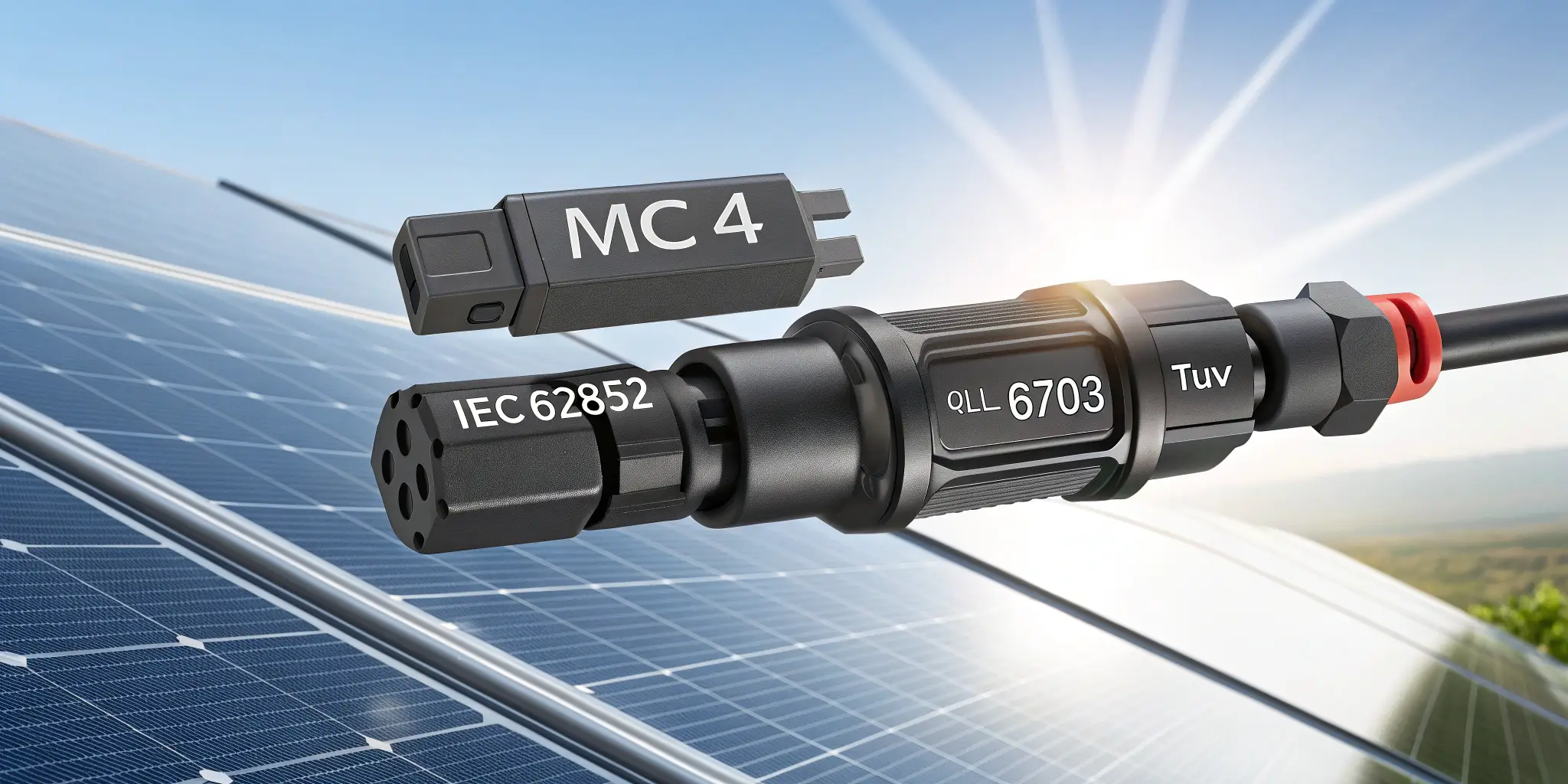 Ensuring compliance, certified MC4 solar connectors