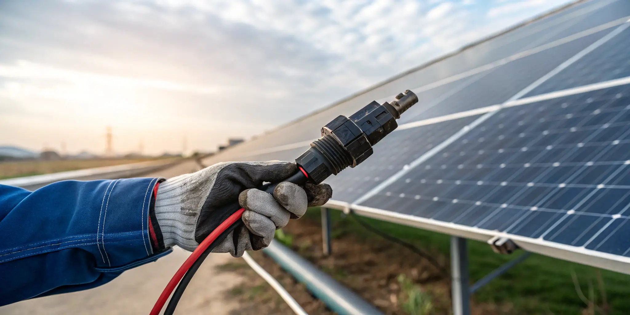 MC4 connector replacement, faulty connector being replaced