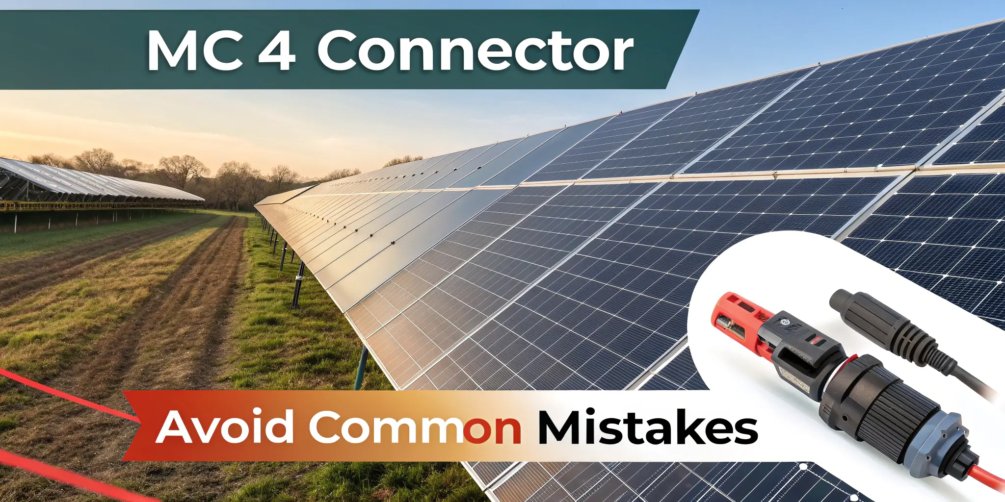 Infographic on replacing MC4 connectors correctly