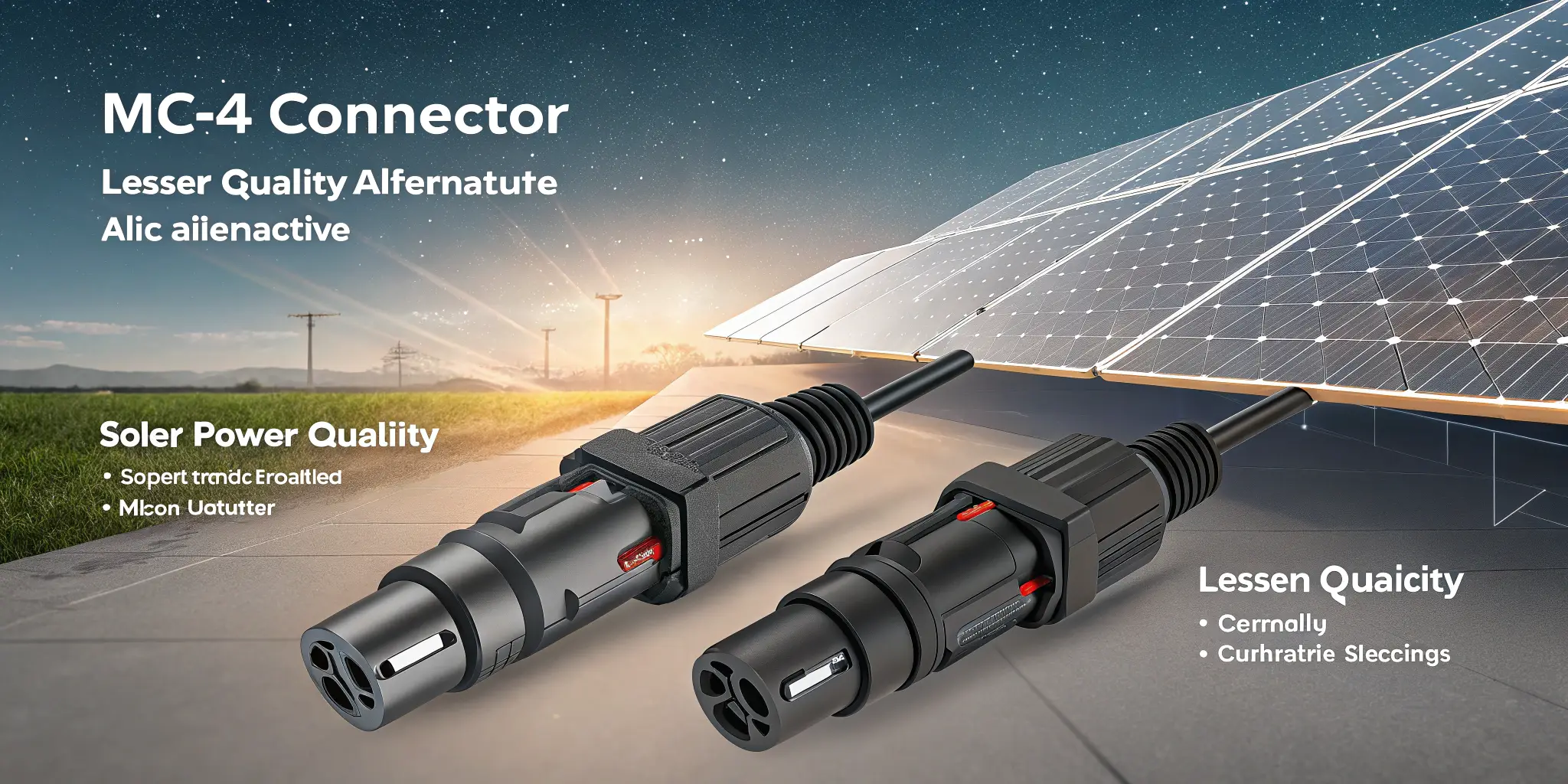 MC4 connectors vs. MC3 connectors MC4 connectors comparison