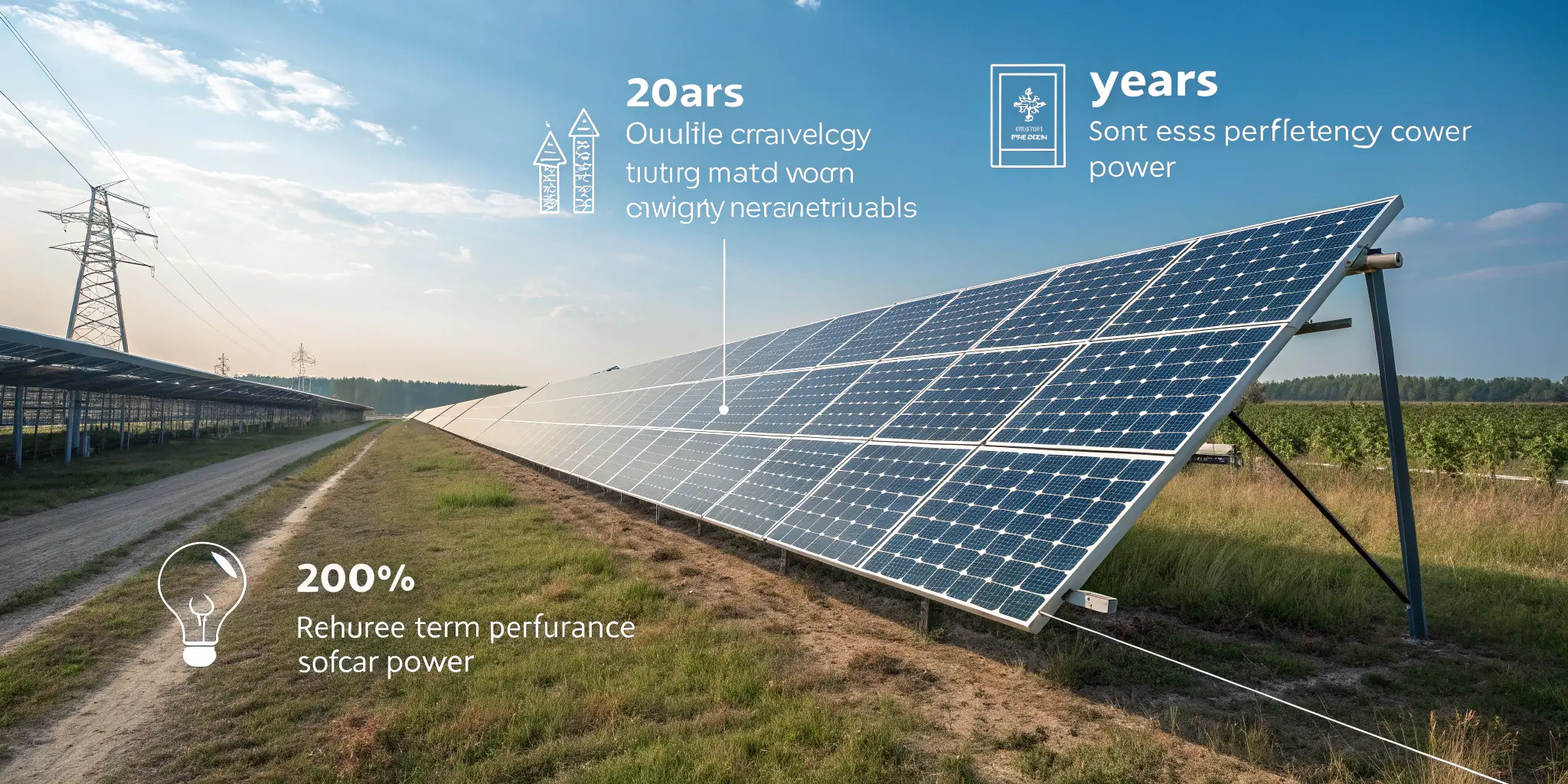 Double-glass solar panels offering enhanced performance and durability for long-term energy generation.