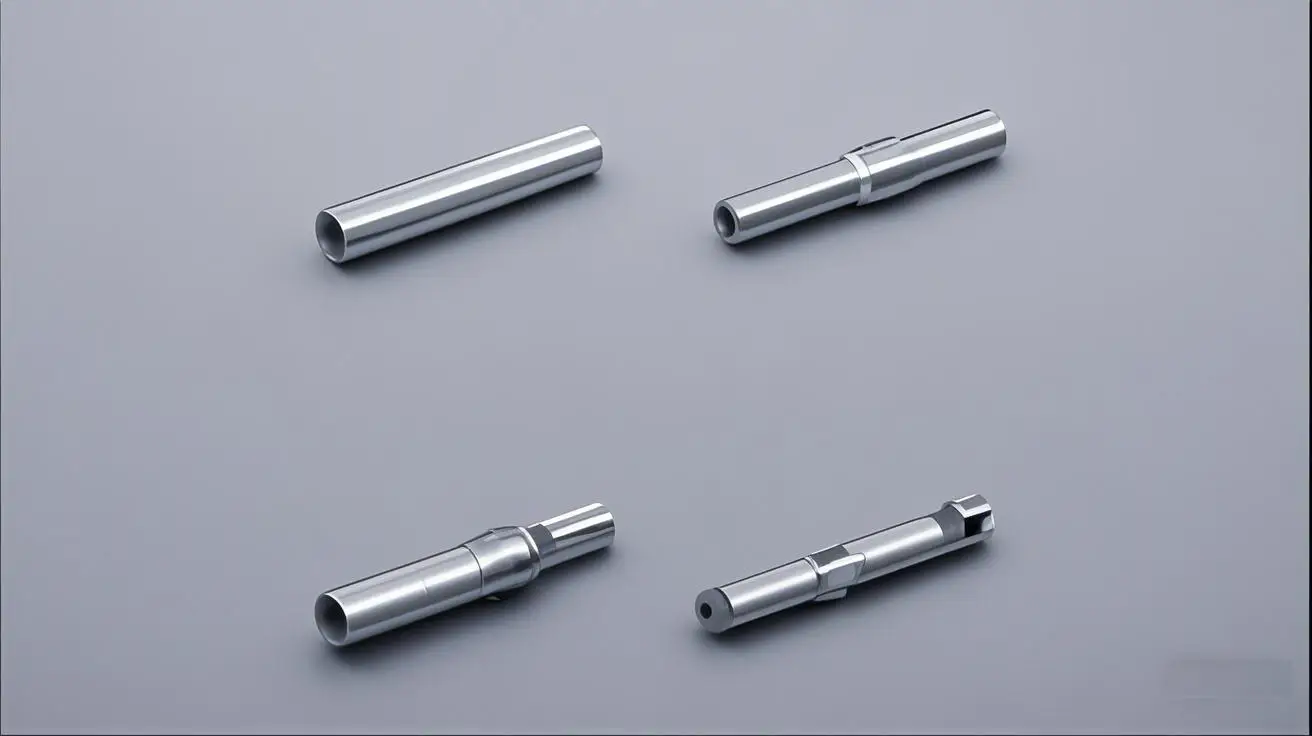 Metal connector pins for solar cables, precision engineered for durability