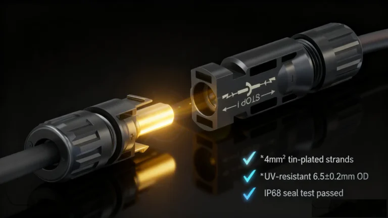 MC4 male and female connectors pairing correctly 6