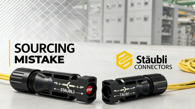 Staubli PV connector mistakes, buying from China, import PV components 1