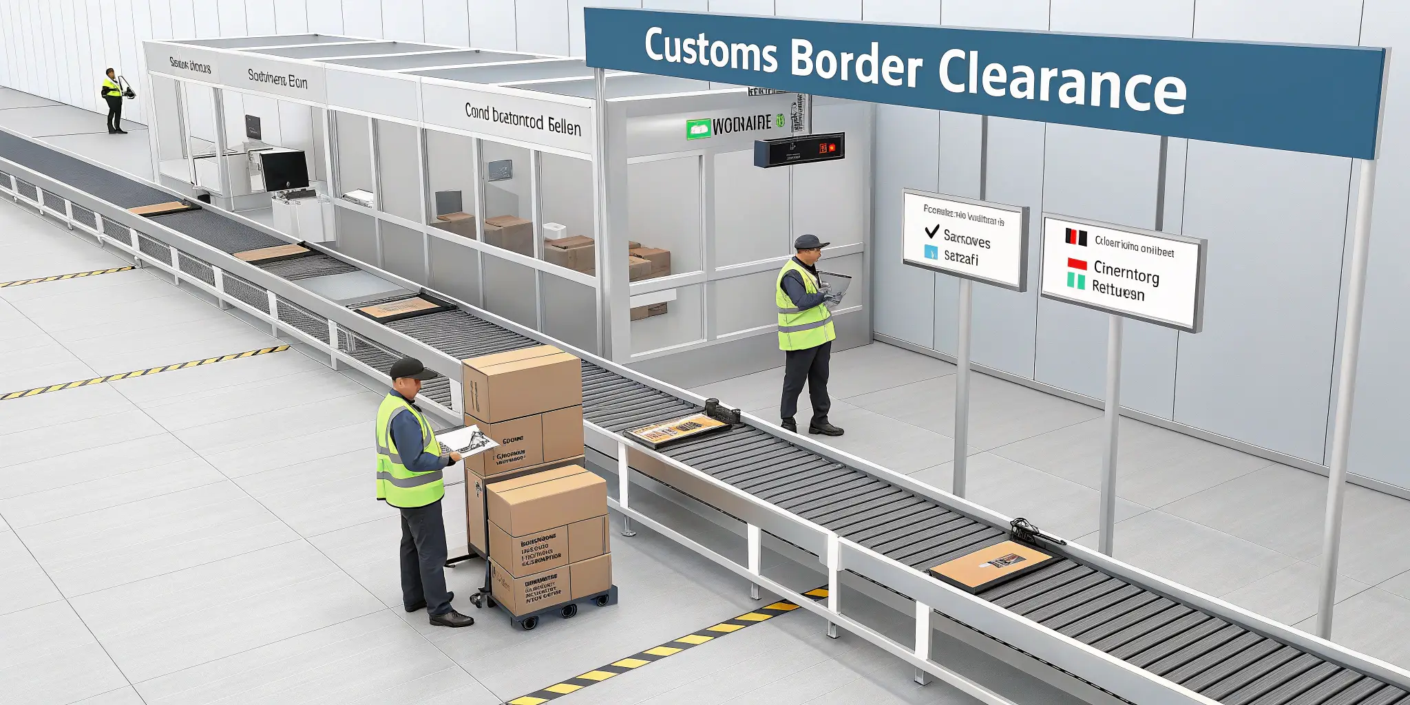 customs border clearance inspection solar connector import cargo process